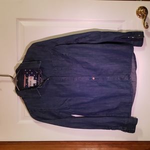 FEED Target denim 100%cotton button up shirt
